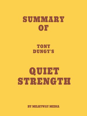 cover image of Summary of Tony Dungy's Quiet Strength